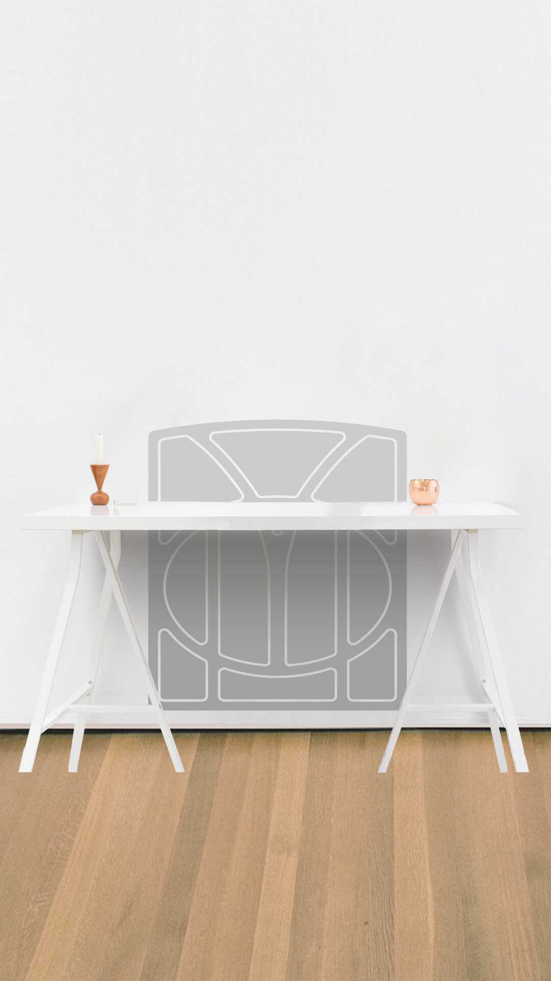 wall office desk protector art noveau