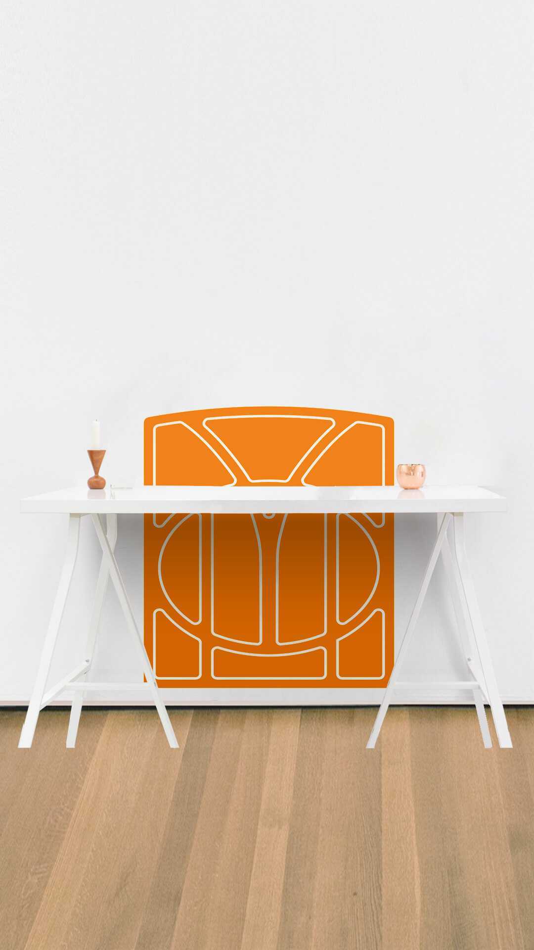 wall office desk protector art noveau