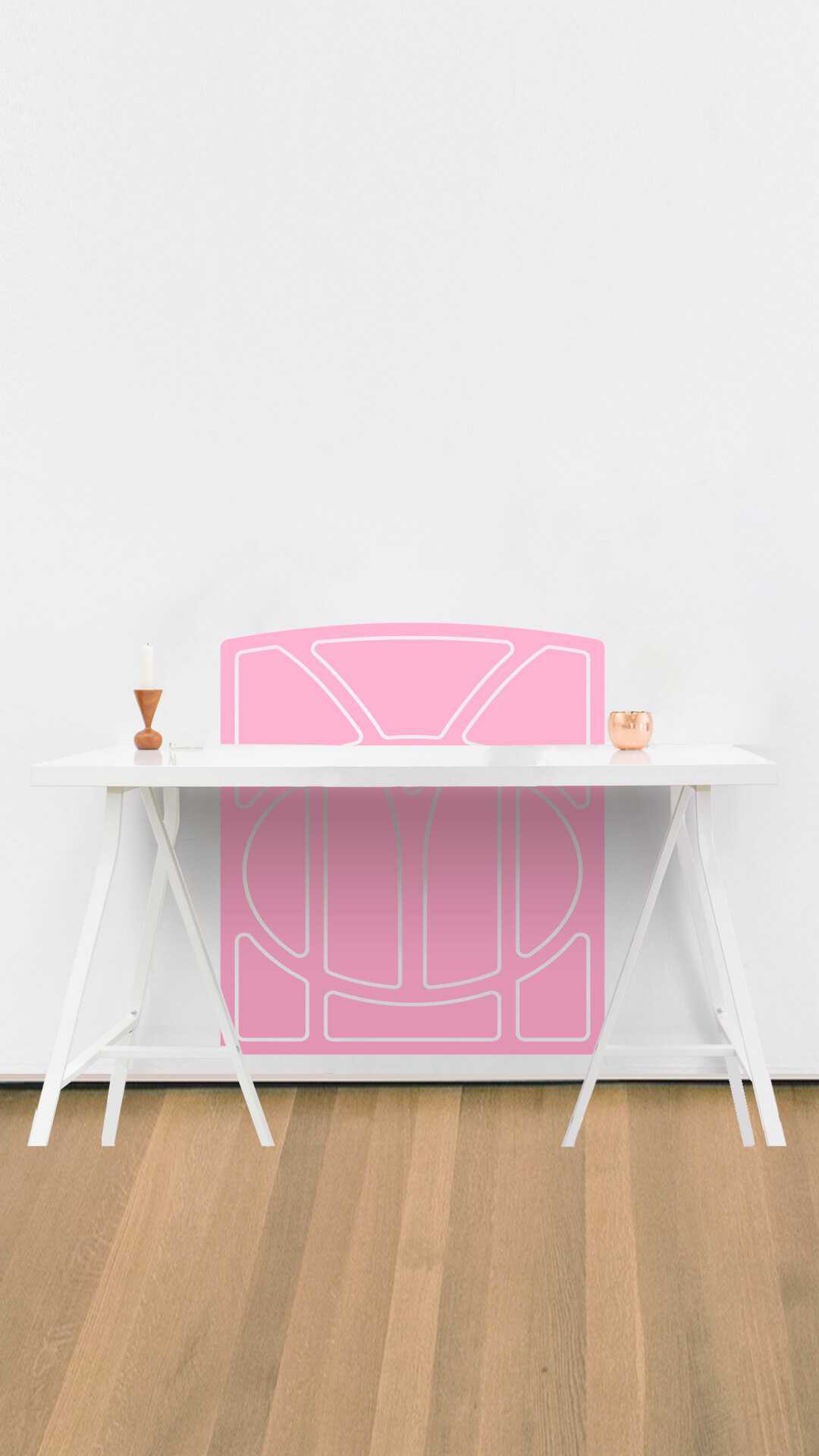 wall office desk protector art noveau