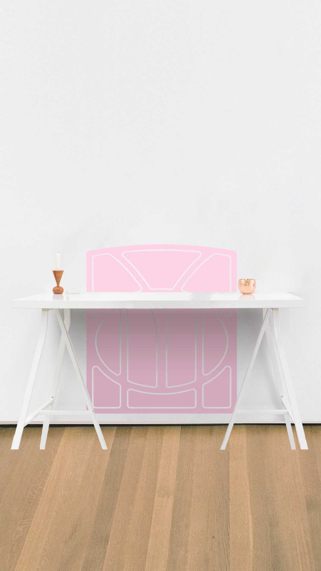 wall office desk protector art noveau