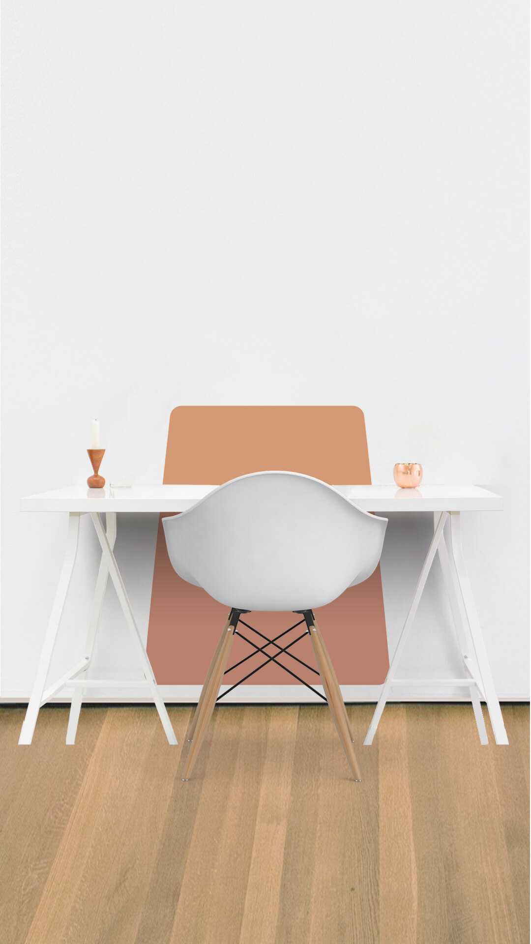 wall office desk protector art noveau