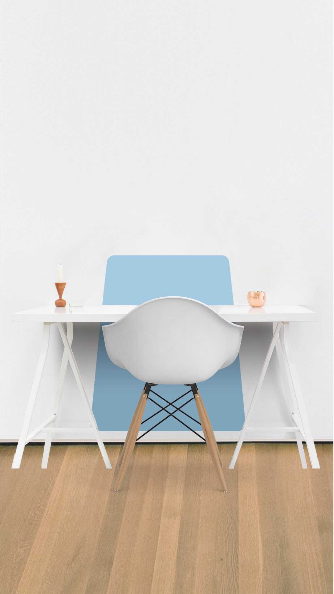 wall office desk protector art noveau