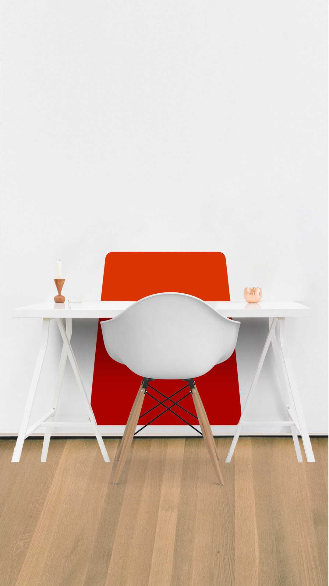 wall office desk protector art noveau