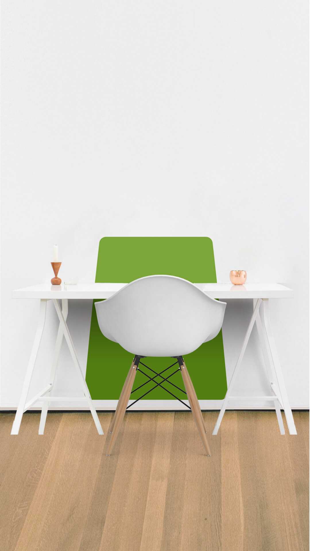 wall office desk protector art noveau