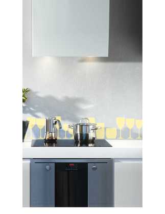 kitchen decor drinking glasses frieze 2