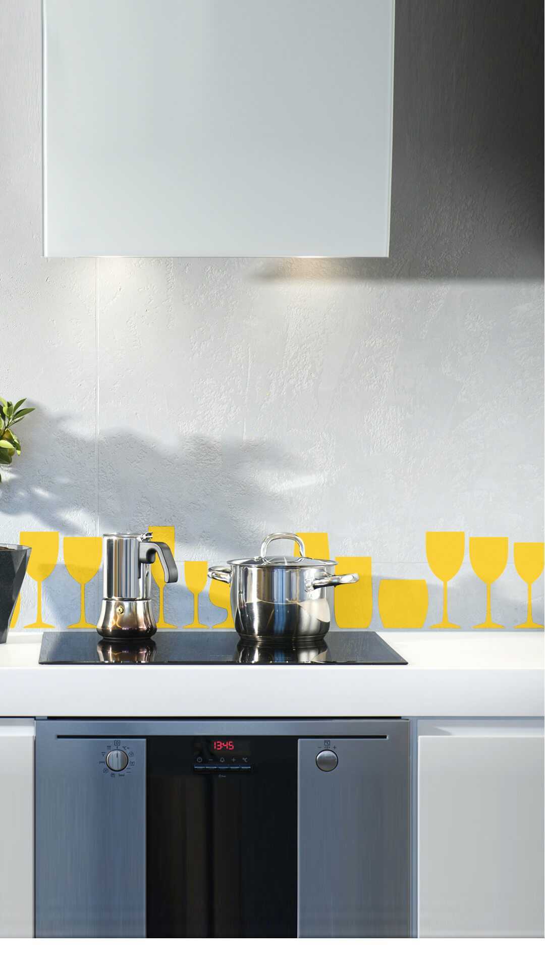 cenefa cocina sticker copas