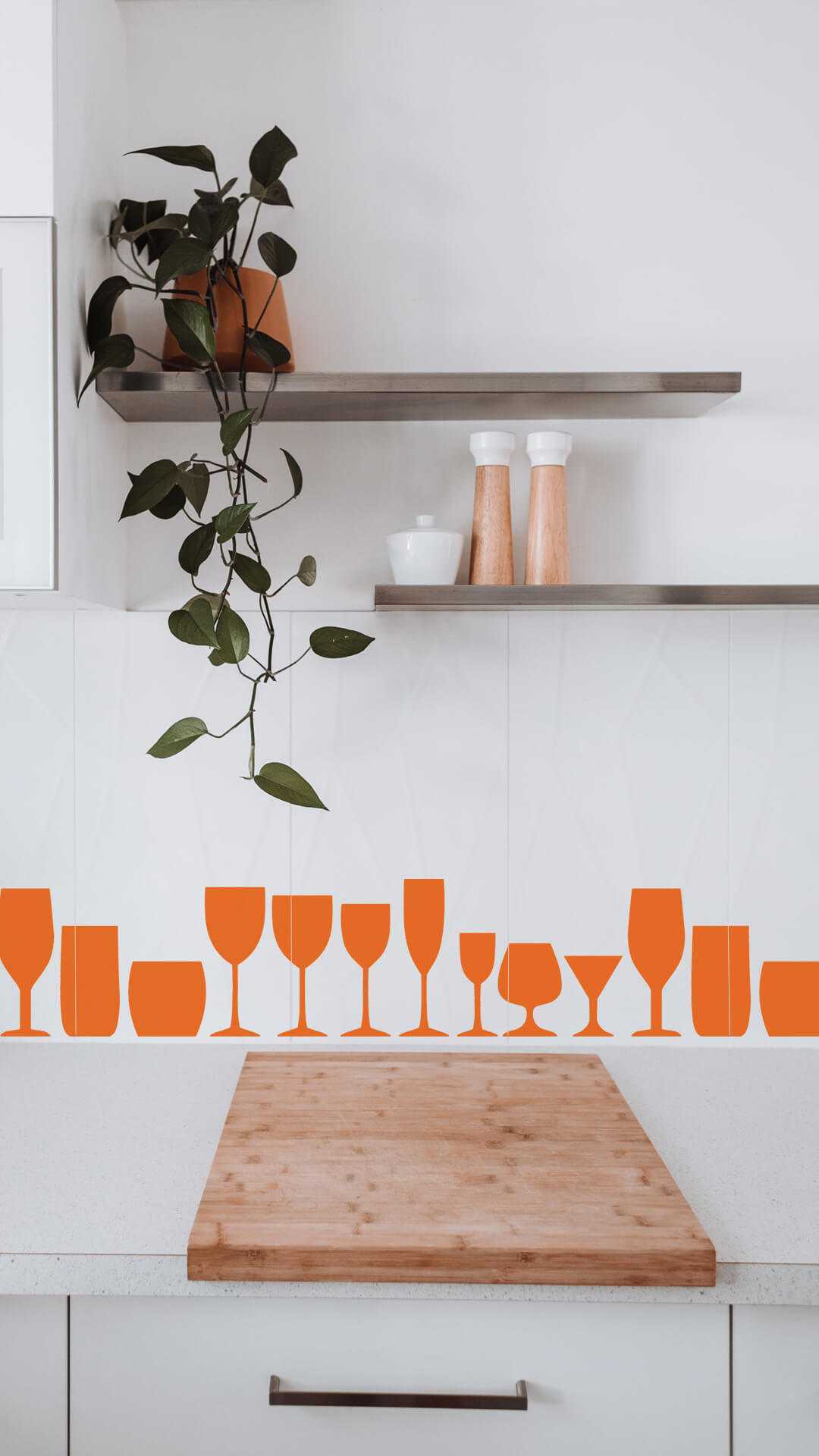 cenefa cocina sticker copas