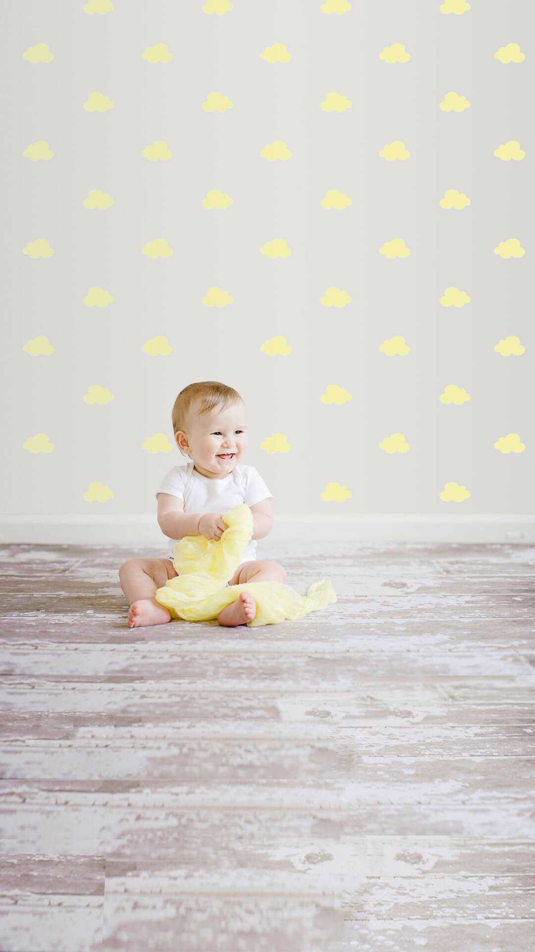 wallpaper clouds for kids room