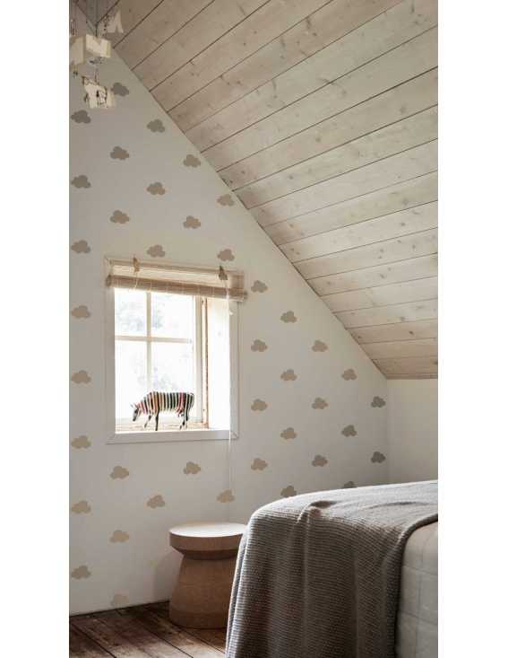 wallpaper clouds for kids room