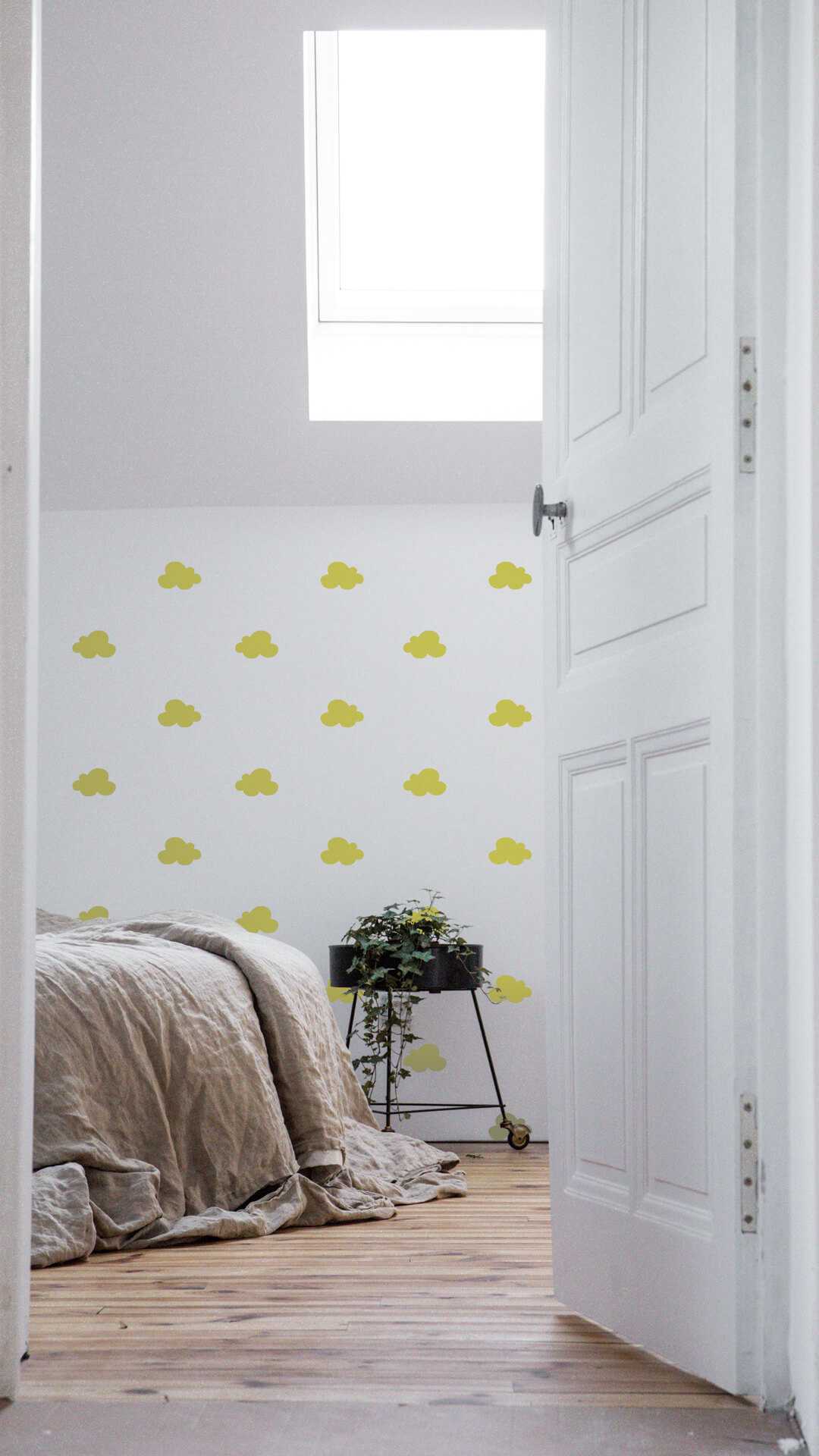wallpaper clouds for kids room