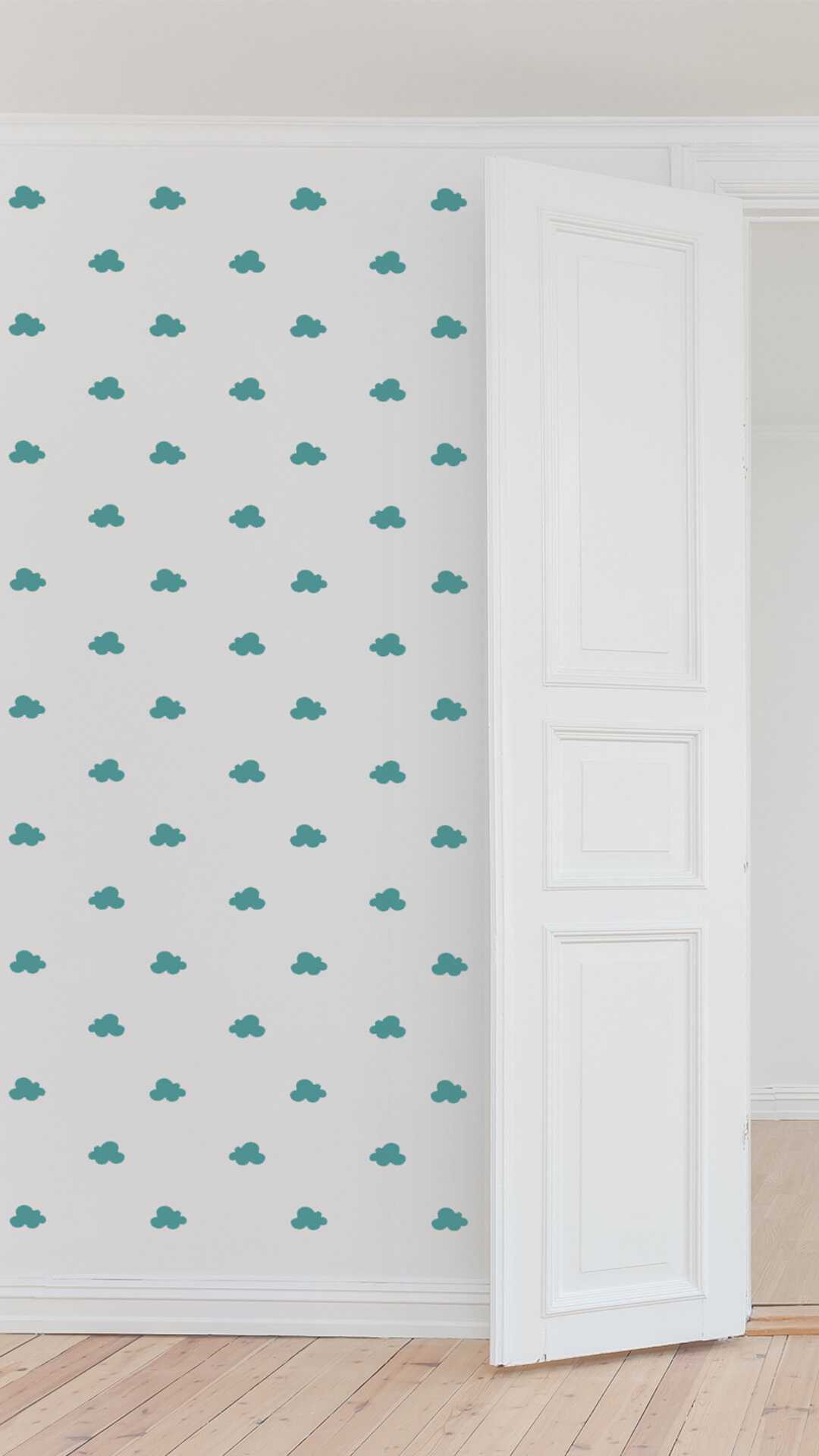 wallpaper clouds for kids room