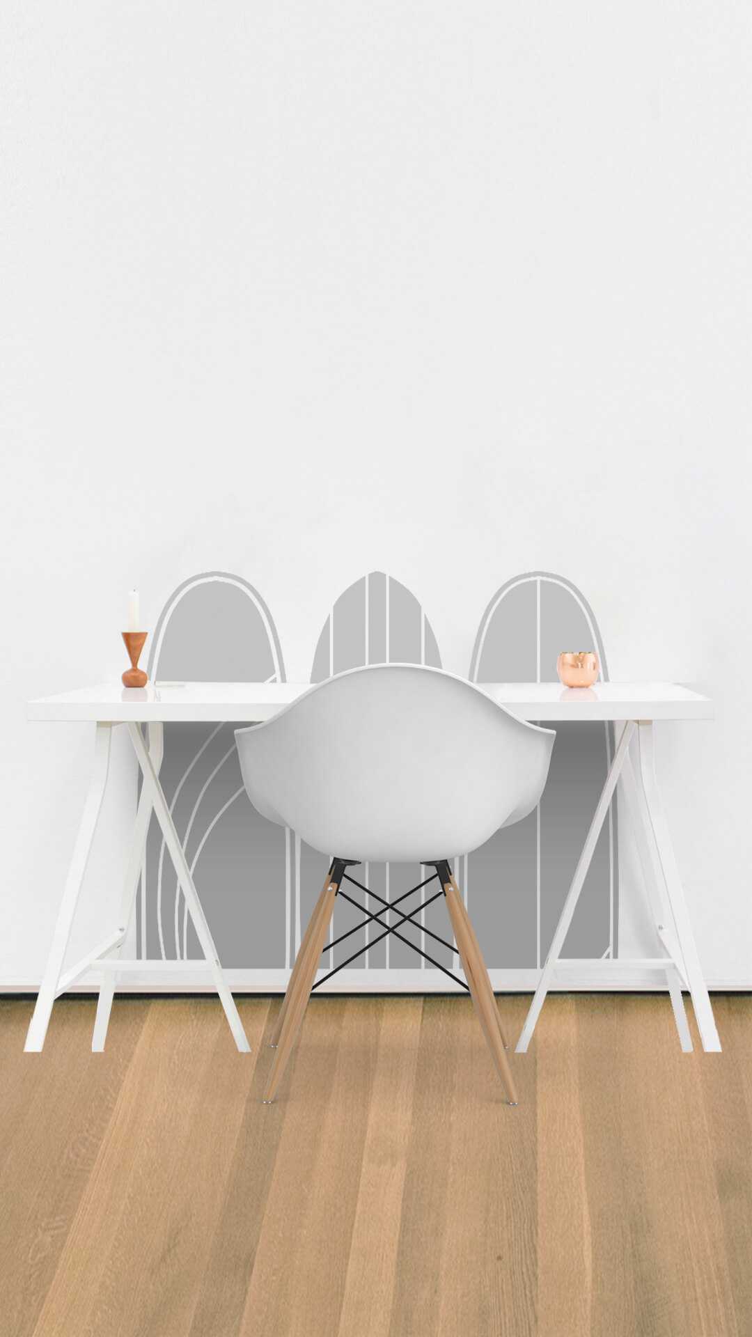 wall desk protector office