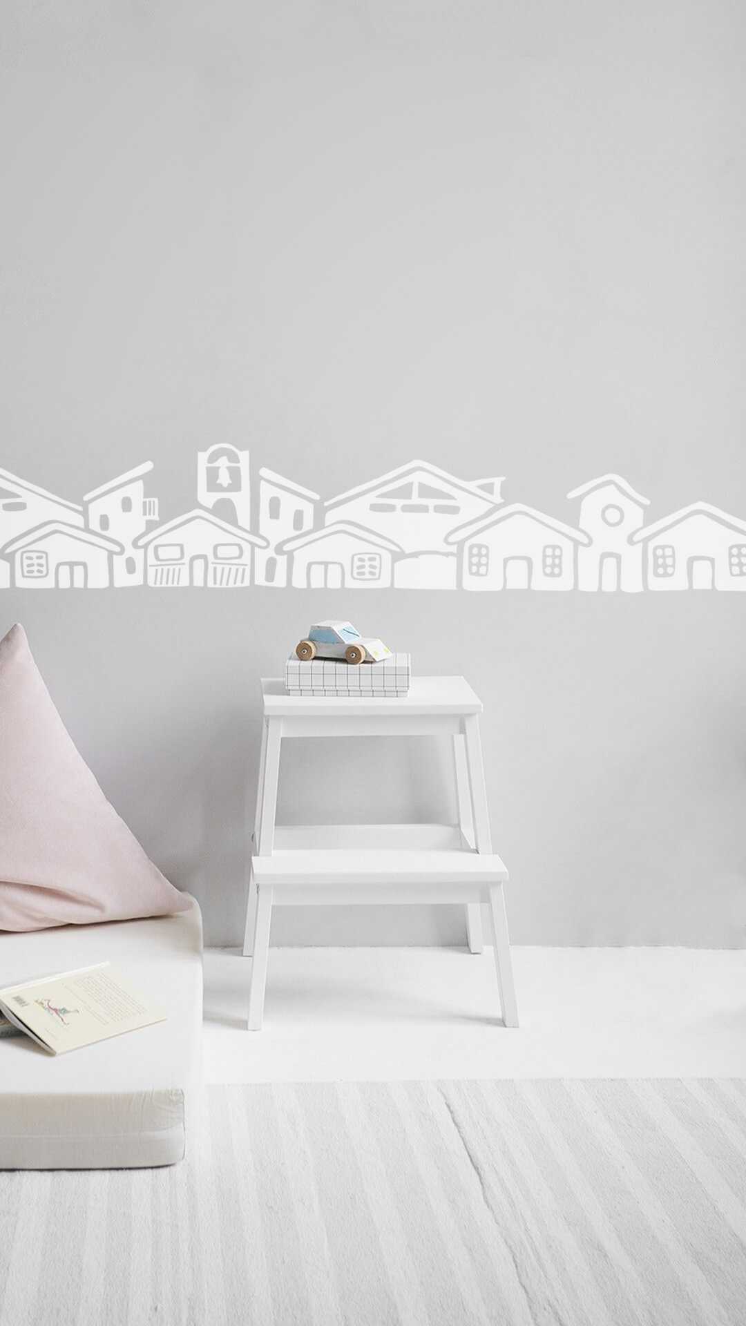 frieze decal village