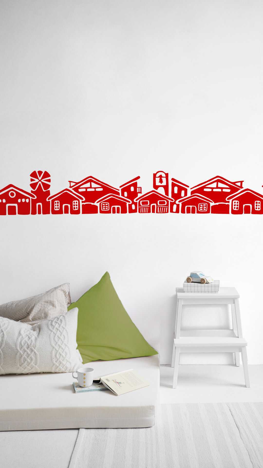 frieze decal village