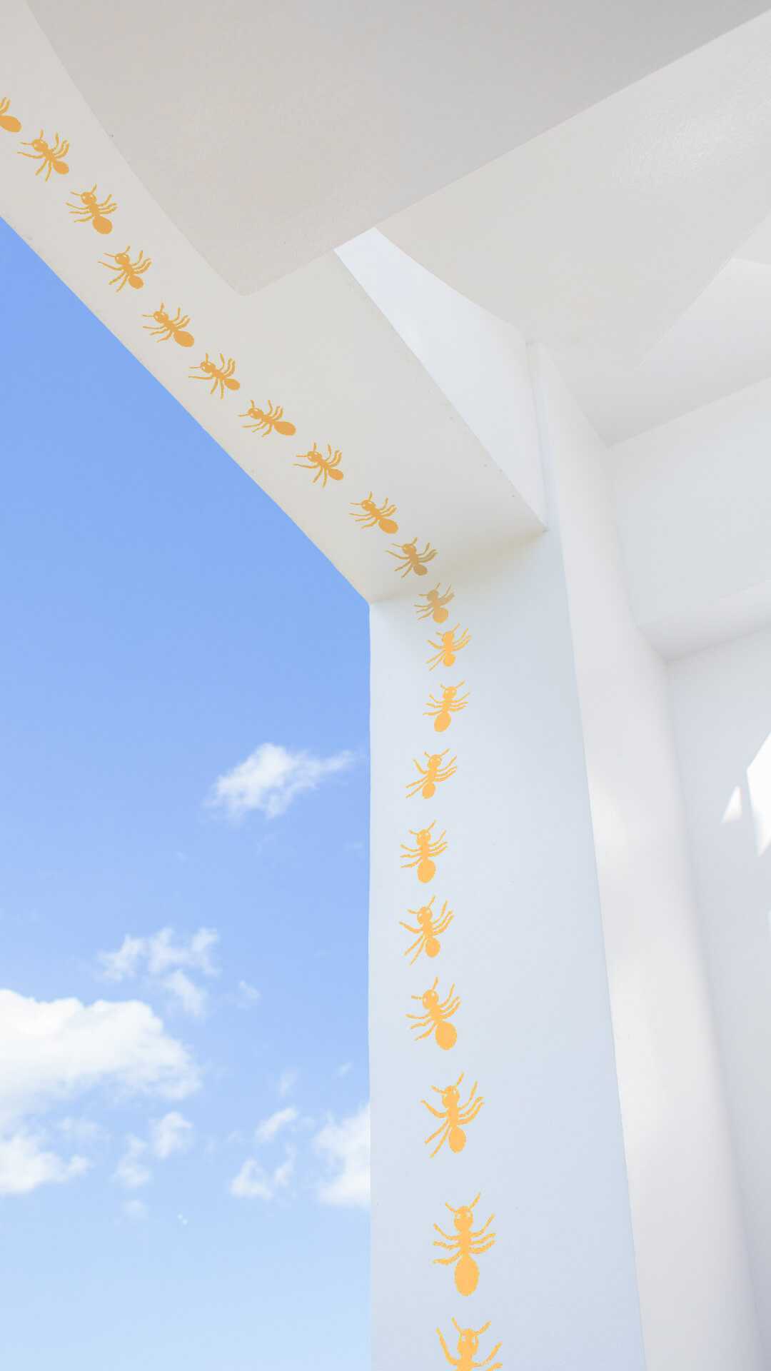 garden decor ants sticker