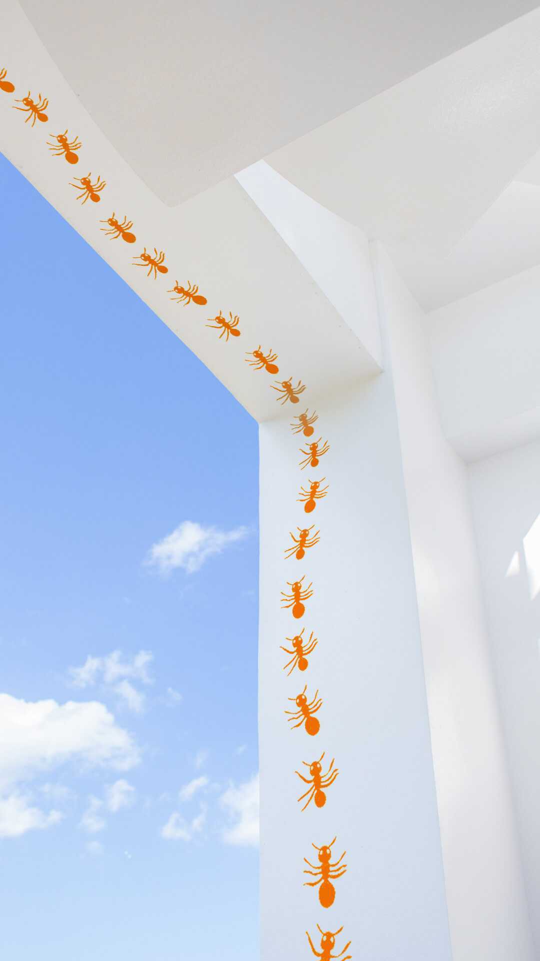 garden decor ants sticker