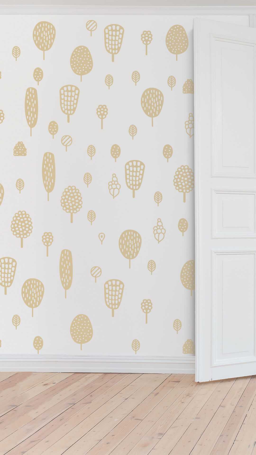 modern kids deco wallpaper