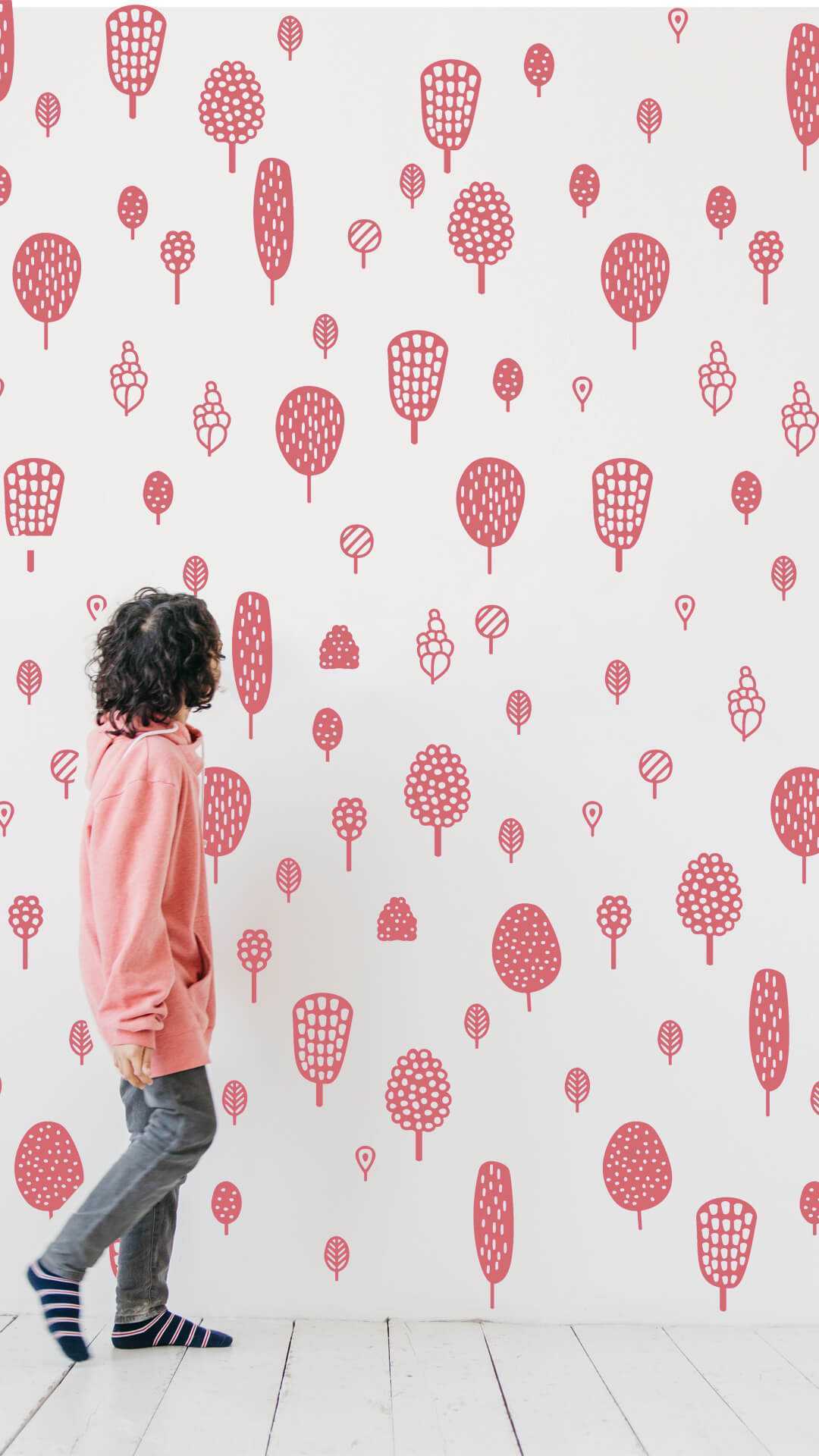 modern kids deco wallpaper