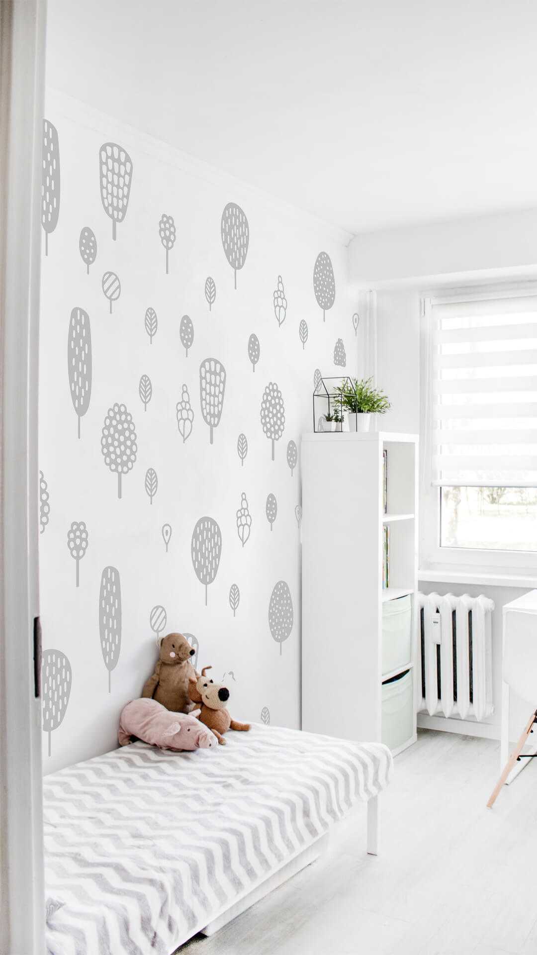 modern kids deco wallpaper
