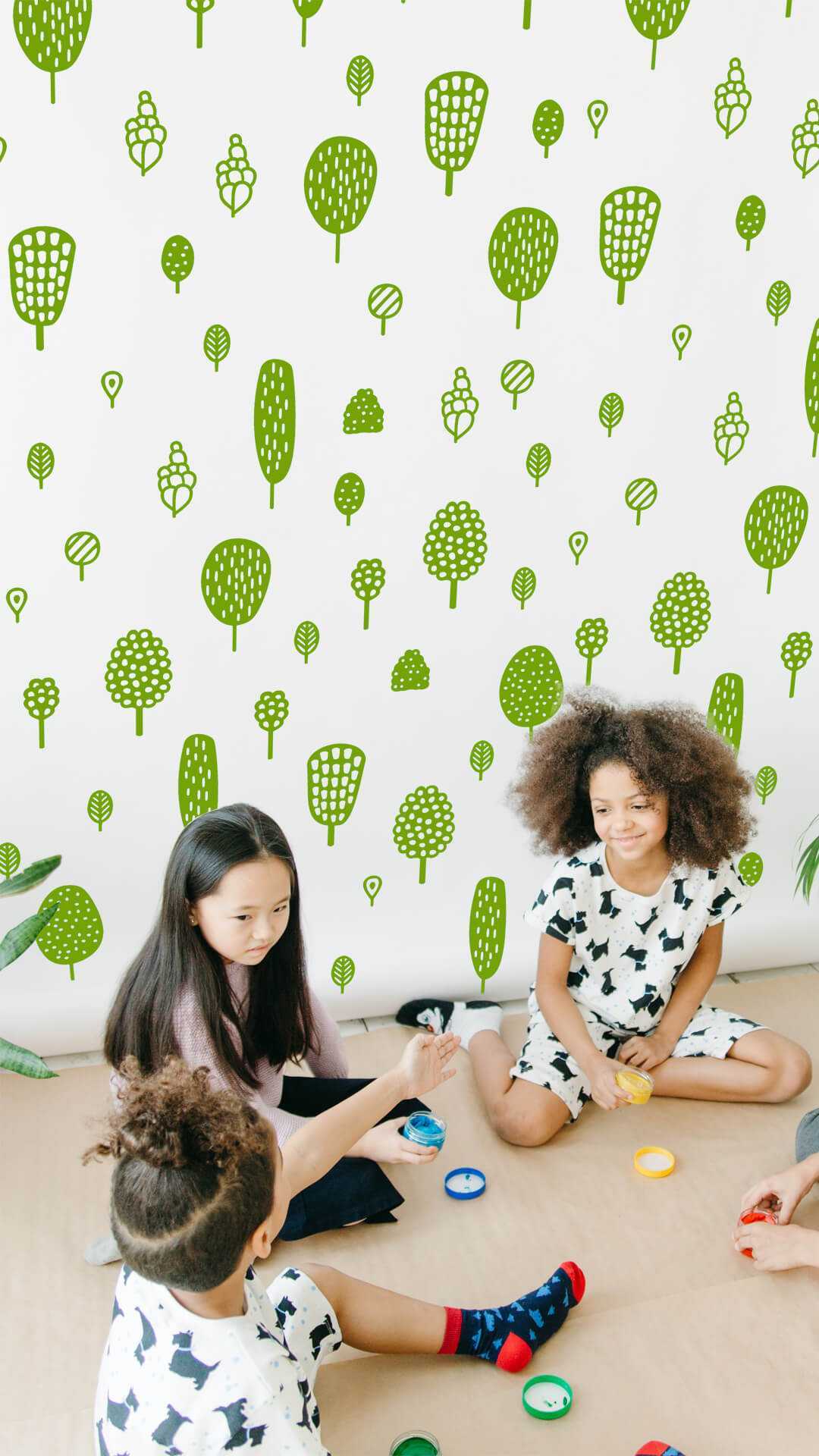 decoracion infantil moderna vinilos papel pintado