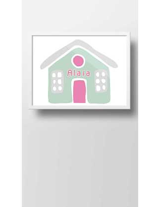 ilustración infantil casita personalizada 2