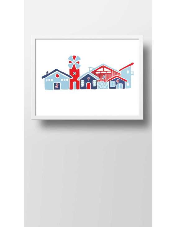 ilustración infantil casita personalizada