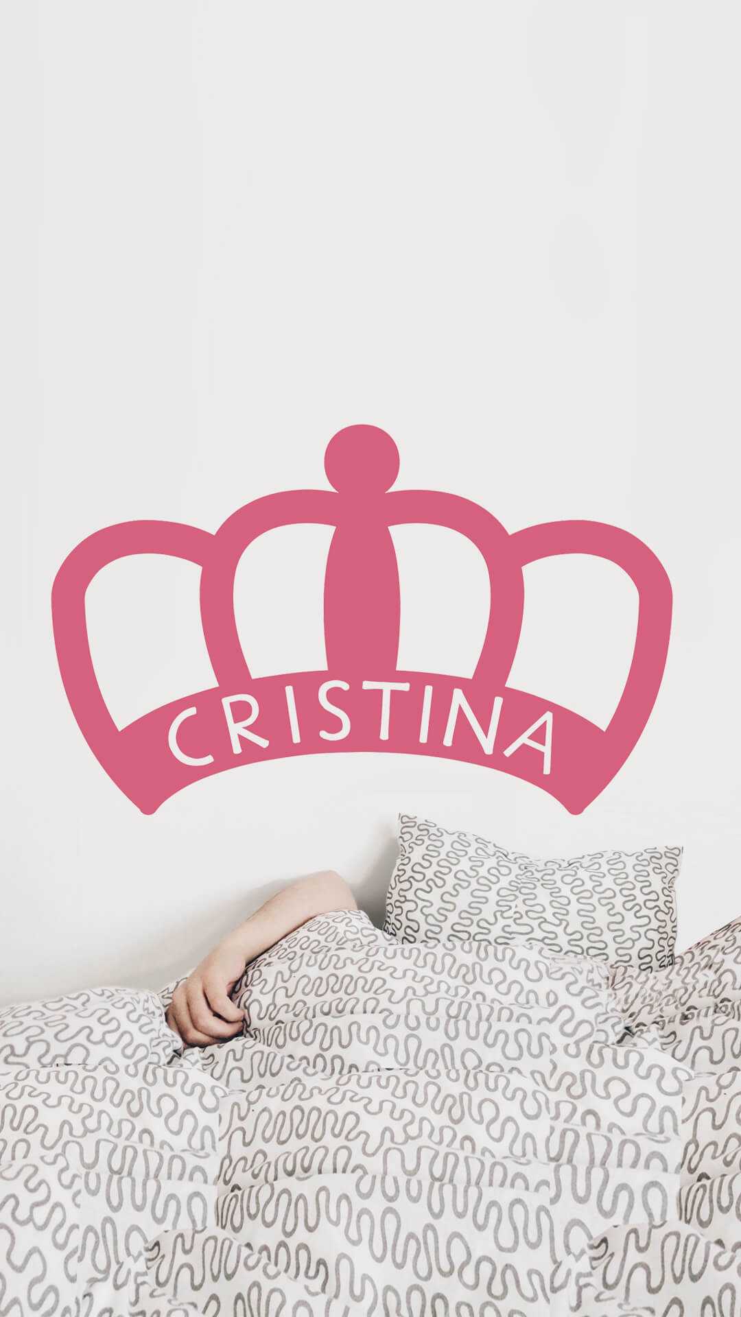 regalos para reina corona sticker grande