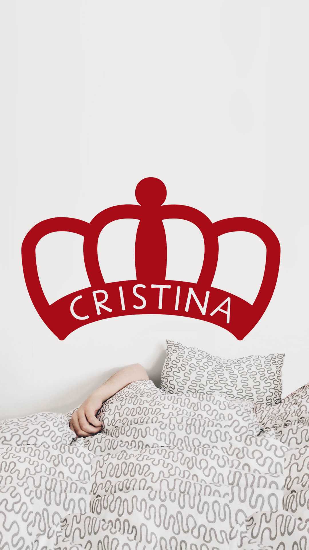 regalos para reina corona sticker grande