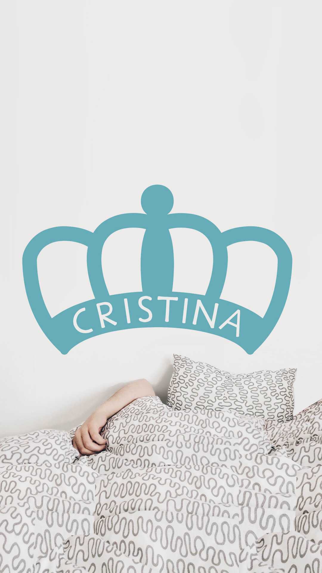 regalos para reina corona sticker grande