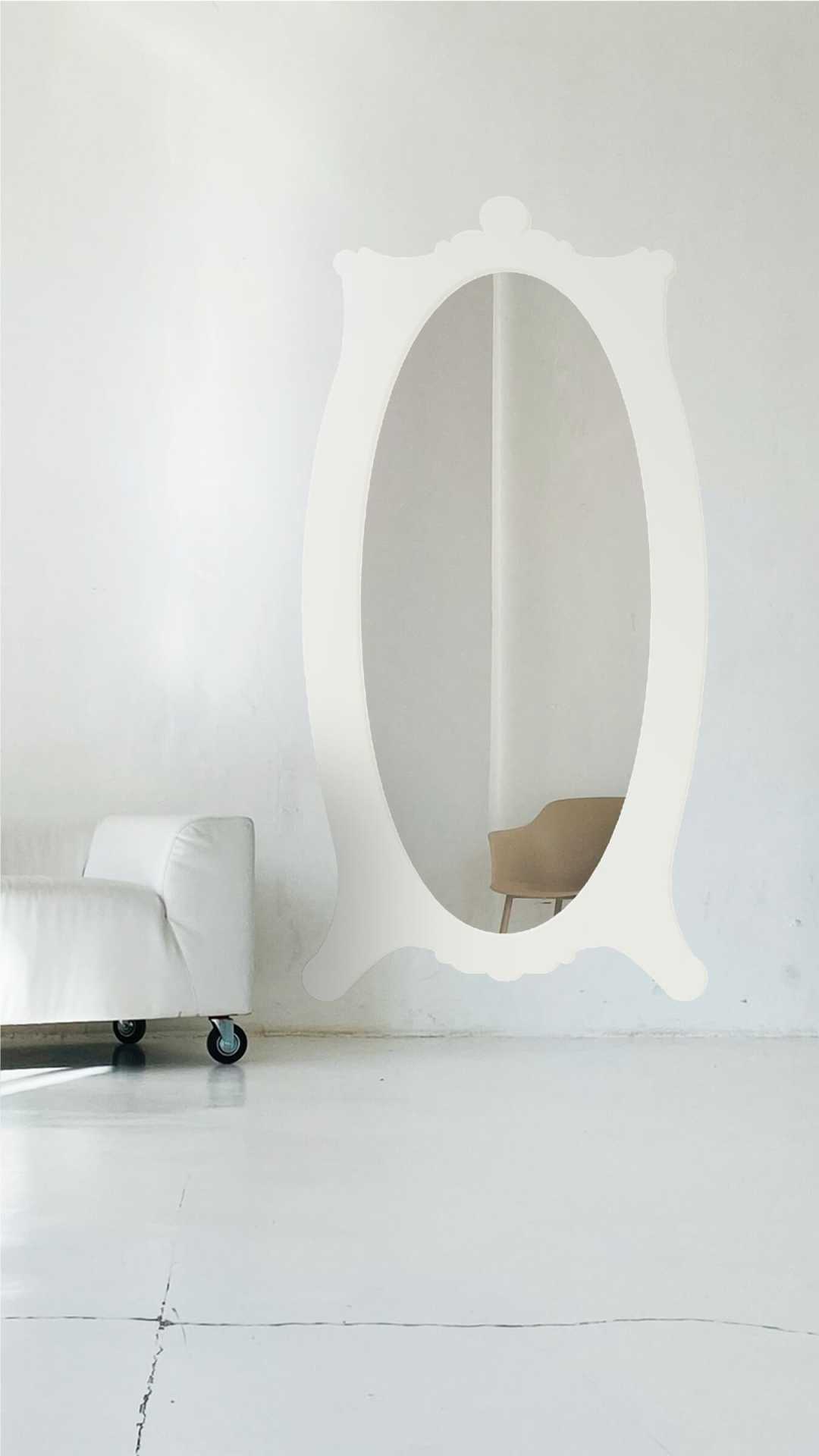 big mirror  for a bigger room impression