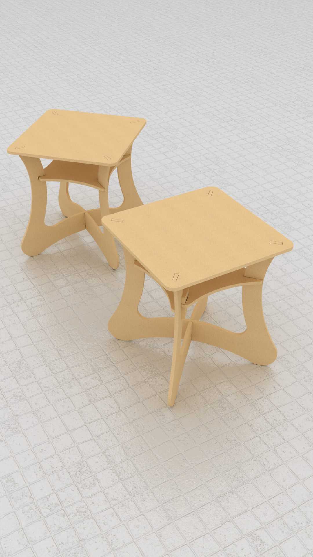 retro diy side table