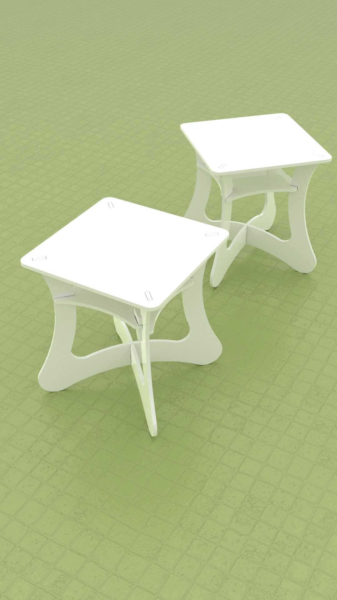 retro diy side table