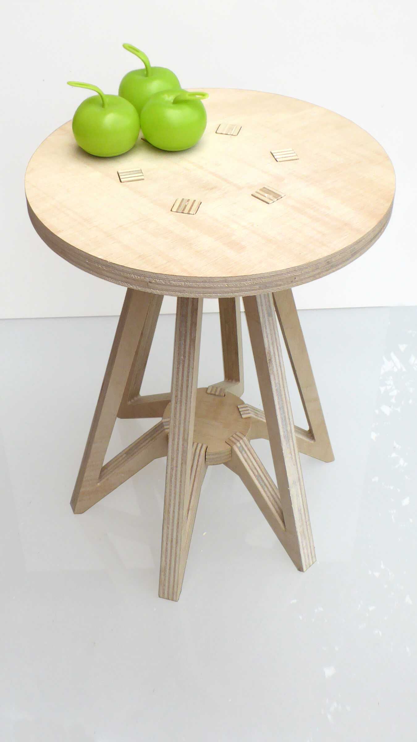 mesa auxiliar diy madera