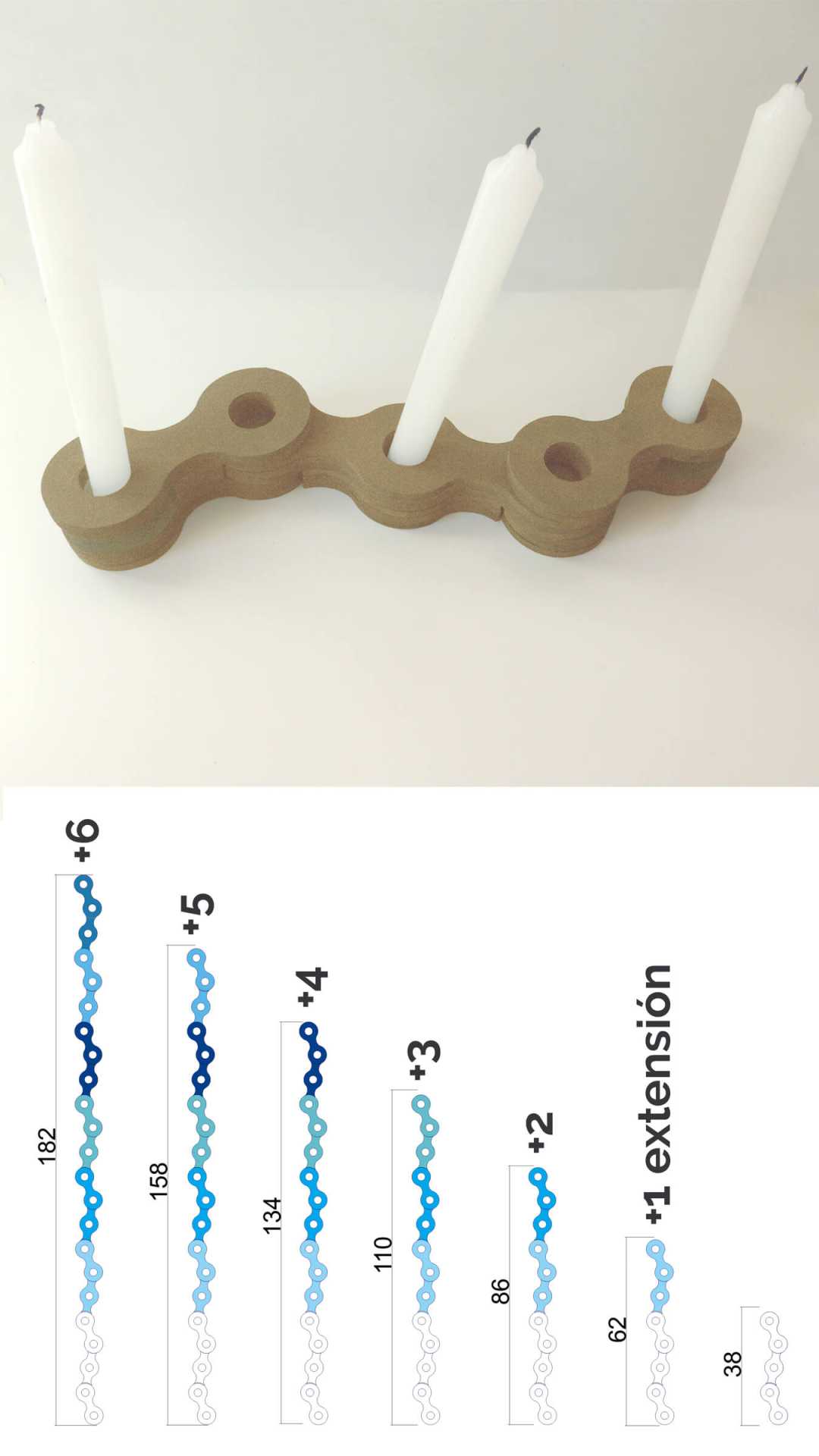 centro de mesa diy candelabro