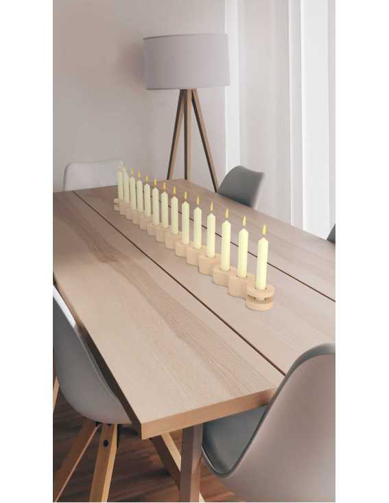 centro de mesa diy candelabro