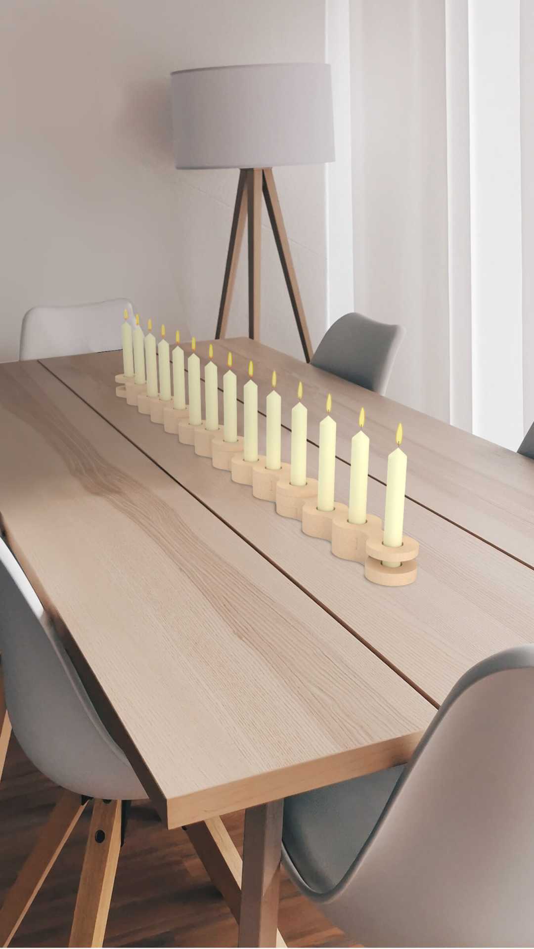 centro de mesa diy candelabro