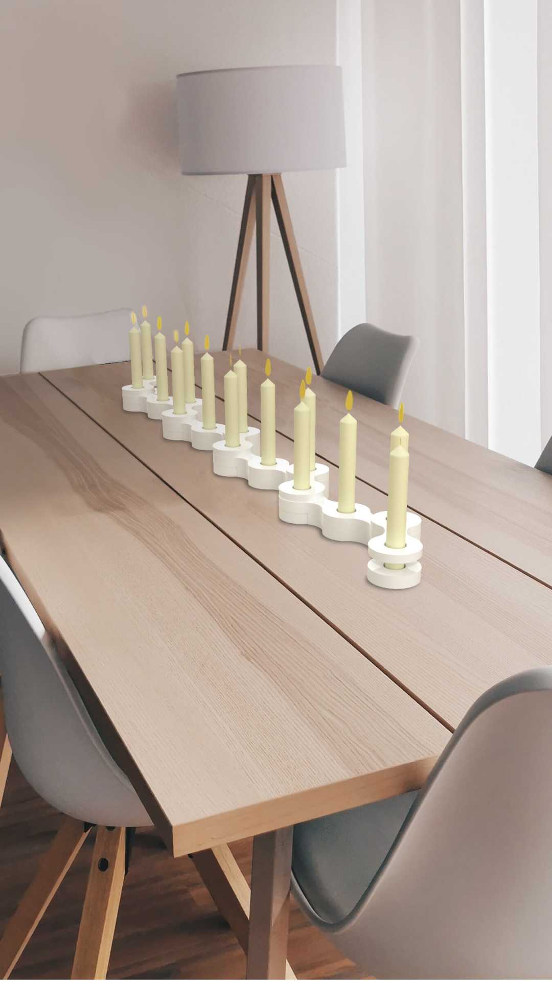 centro de mesa candelabro para mesas largas