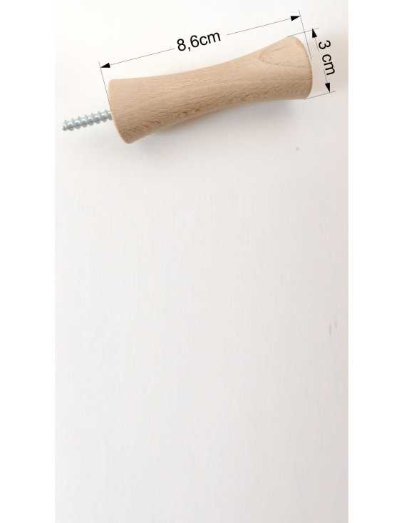 solid wood hanger diabolo shape