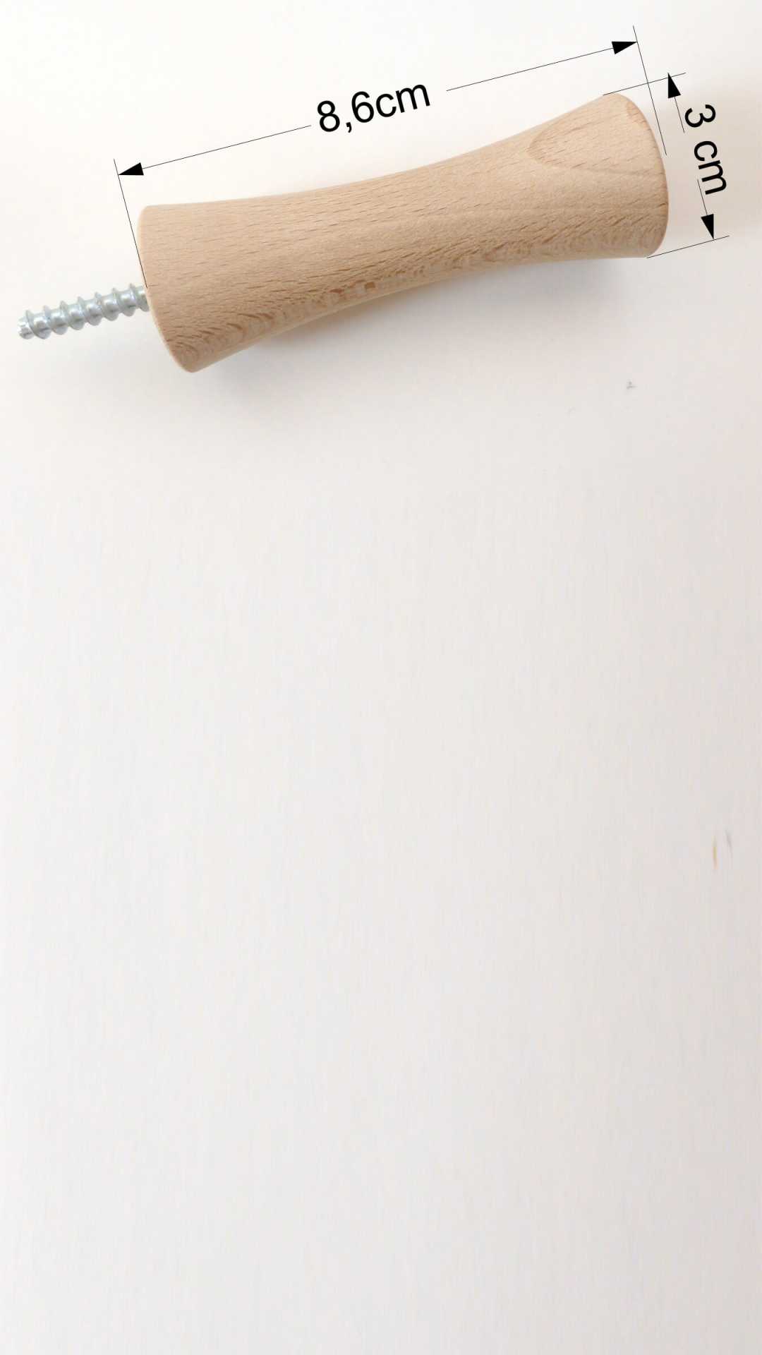 solid wood hanger diabolo shape