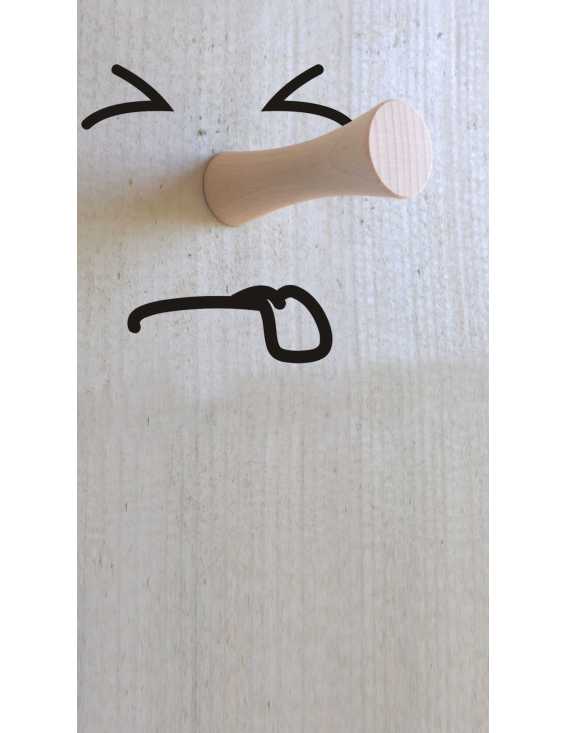 solid wood hanger diabolo shape