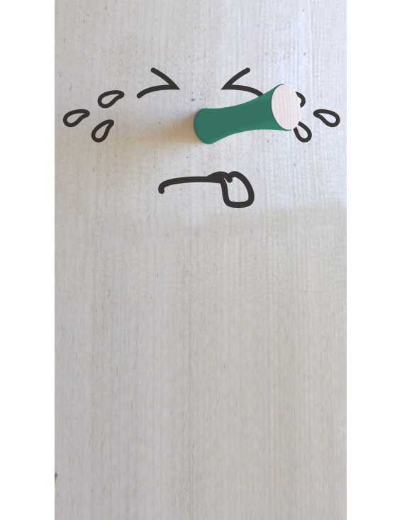 solid wood hanger diabolo shape