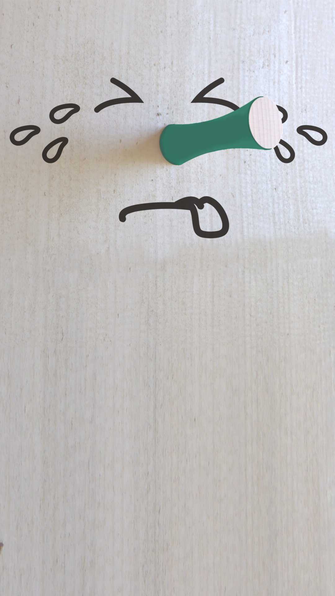 solid wood hanger diabolo shape