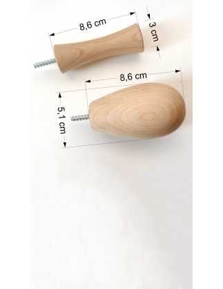 solid wood hangers set 2