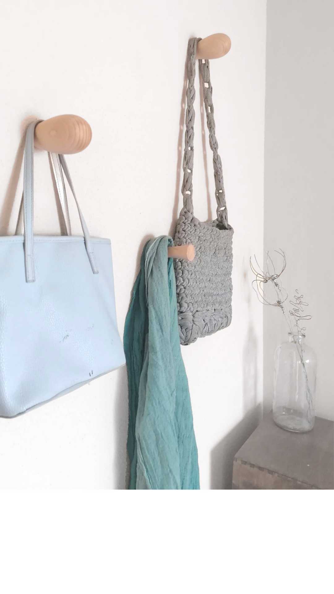 solid wood hangers set