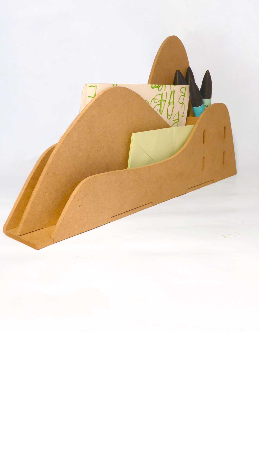 The clerk, desk organizer