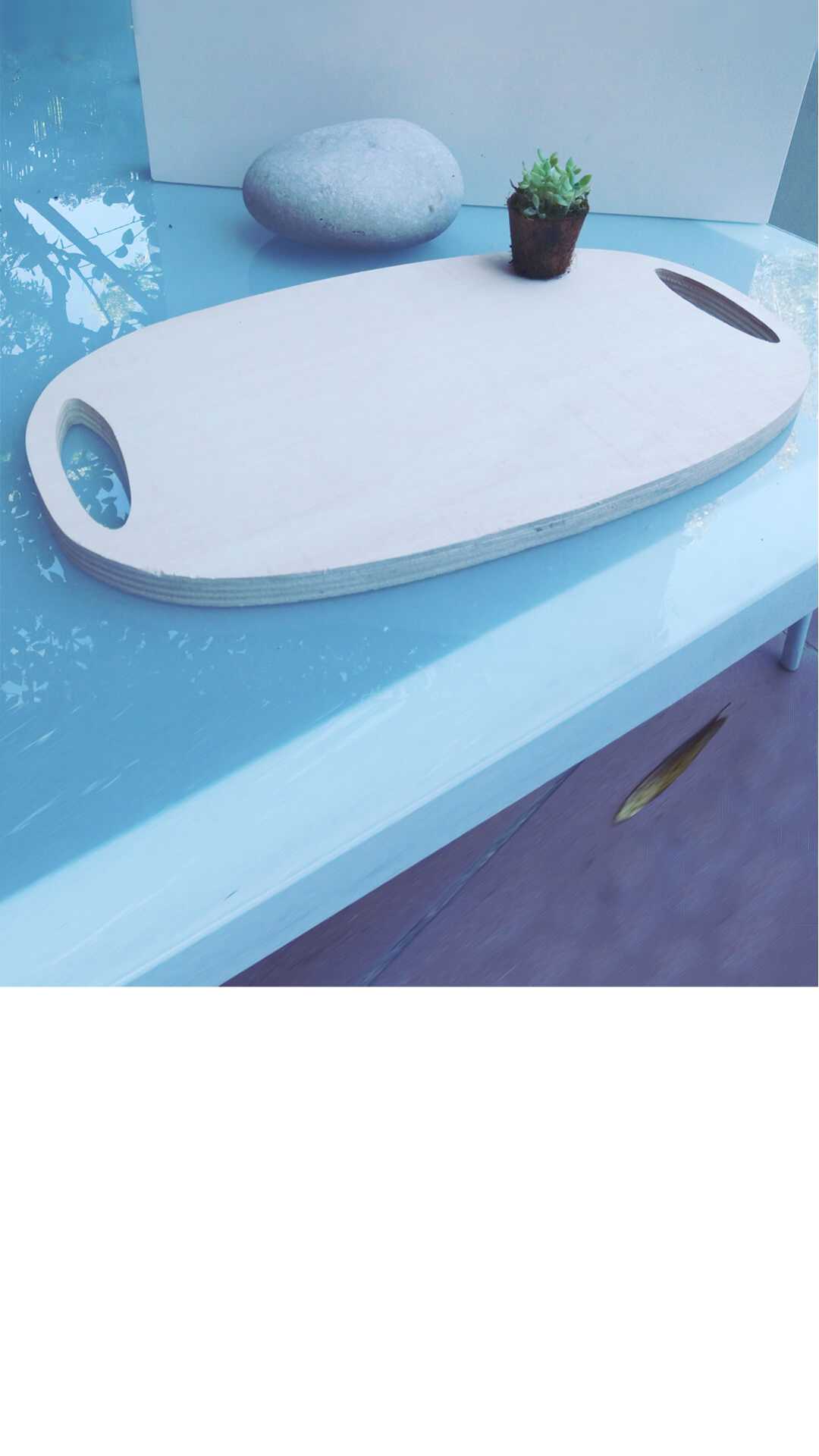 diy table decor organic sturdy wood tray